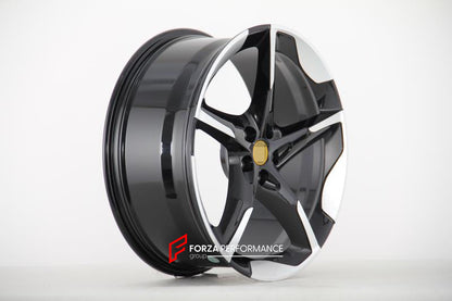 We manufacture premium quality forged wheels for Ferrari Purosangue in any design, size, color.  Wheels Sizes:  Front: 22 x 9 ET  Rear: 23 x 11 ET  Finishing: Gloss Black + Machined Face